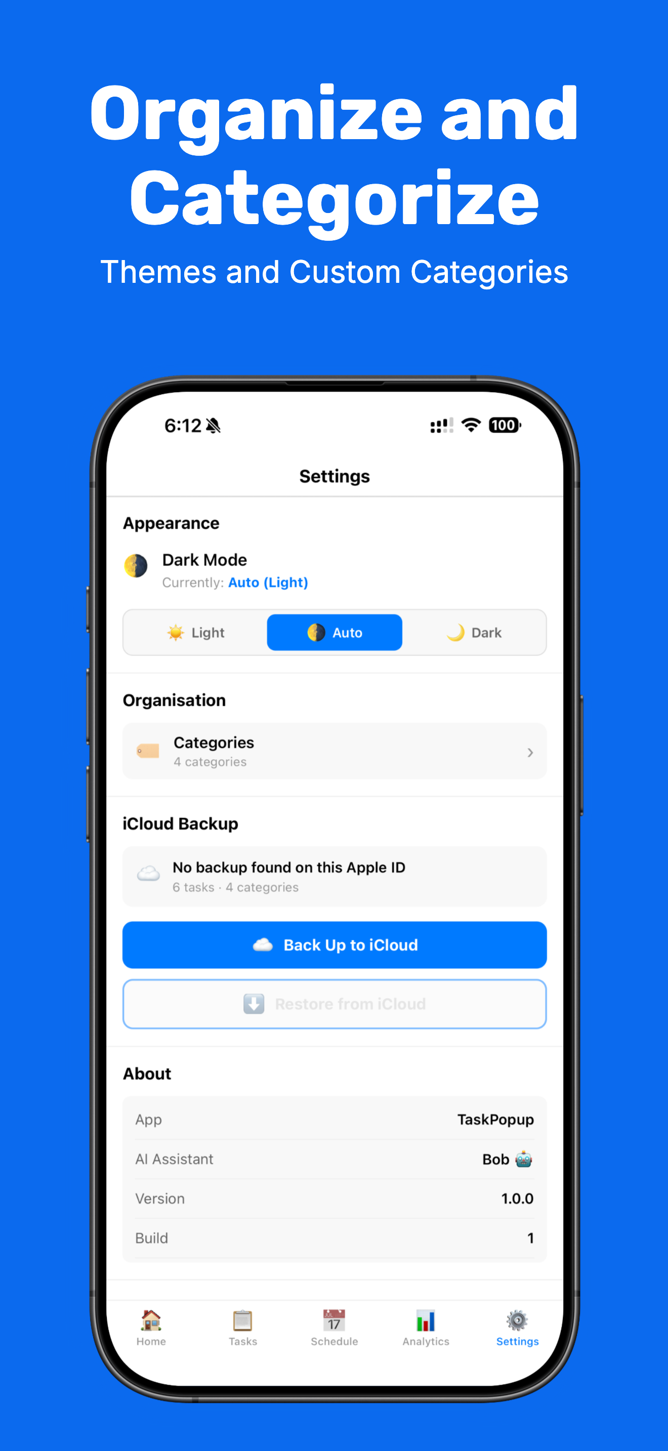 Organize and Categorize